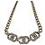 Collar Chanel Gran Cadena de Malla Dorada CC Dorado