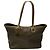Borsa tote Chanel in pelle khaki iridescente D'oro