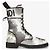 Fendi Tie-Dye Canvas Stiefeletten Weiß 36 - Ansicht 2