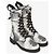 Fendi Tie-Dye Canvas Stiefeletten Weiß 36 - Ansicht 4