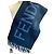 Sciarpa reversibile Fendi blu navy