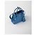 Borsa a mano Prada Mini Double in pelle Saffiano Blu - vista 2