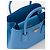 Borsa a mano Prada Mini Double in pelle Saffiano Blu - vista 3