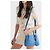 Borsa a mano Prada Mini Double in pelle Saffiano Blu - vista 7