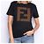 Camiseta Fendi negra de algodón con maxi logo Negro - vista 3