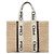 Borsa Tote in Rafia Woody Grande di Chloé Beige - vista 2