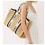 Borsa Tote in Rafia Woody Grande di Chloé Beige - vista 3