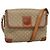 Céline Borsa a Spalla in Tela Macadam CELINE Beige Oro Auth 116806 D'oro