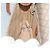 Céline Borsa a Spalla in Tela Macadam CELINE Beige Oro Auth 116806 D'oro - vista 18