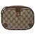 GUCCI GG Supreme Web Borsa Sherry Linea PVC Beige Oro 156 02 066 Auth BA802 D'oro - vista 2