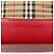 Borsa a spalla Burberry Nova Check in tela beige rossa oro Auth BD1088 Rosso D'oro - vista 14