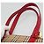 Borsa a spalla Burberry Nova Check in tela beige rossa oro Auth BD1088 Rosso D'oro - vista 8