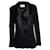 Ba&sh, schwarzer Blazer mit glänzendem Revers  - Ansicht 1
