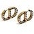 Orecchini a perno in metallo dorato con strass CD 30 Montaigne Christian Dior D'oro - vista 3