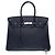 Hermès Sac HERMES Birkin 35 en Cuir Bleu - 102615 - vue 3