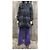 Charles Anastase Trenchcoat Blau Grau Seide und Polyester - Ansicht 4