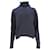 Prada Ripp-Turtleneck-Pullover aus marineblauer Wolle  - Ansicht 1