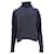Prada Ripp-Turtleneck-Pullover aus marineblauer Wolle  - Ansicht 2