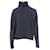 Prada Ripp-Turtleneck-Pullover aus marineblauer Wolle  - Ansicht 5