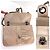 Chanel Schultertasche aus gestepptem Lammleder Pile Ou Face in hellbeige Braun - Ansicht 4