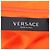 Versace Ripp-Turtleneck-Oberteil aus orangefarbener Wolle - Ansicht 7