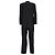 Céline Blazer e Pantaloni Celine in Lana Nera Nero - vista 5