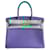 Hermès Hermes Birkin 30 peacock blue bag Leather  ref.2141203