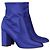 Aquazzura Stivaletti So Me in satin elasticizzato blu