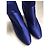 Aquazzura Stivaletti So Me in satin elasticizzato blu - vista 5