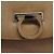 Borsa a mano in pelle Gancini di Salvatore Ferragamo 2way Beige Argento Auth BD1190 - vista 15
