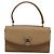 Borsa a mano in pelle Gancini di Salvatore Ferragamo 2way Beige Argento Auth BD1190 - vista 2