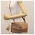 Borsa a mano in pelle Gancini di Salvatore Ferragamo 2way Beige Argento Auth BD1190 - vista 24
