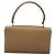 Borsa a mano in pelle Gancini di Salvatore Ferragamo 2way Beige Argento Auth BD1190 - vista 3
