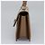Borsa a mano in pelle Gancini di Salvatore Ferragamo 2way Beige Argento Auth BD1190 - vista 4