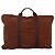 Hermès HERMES Fourre Tout Porte Documents Sac Business Toile Marron Marine Auth nb456 Bleu Marine - vue 3