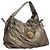 Borsa a Spalla GUCCI in Pelle Argento Oro 197061 Auth nb455 D'oro