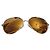 Chanel Unisex Aviator-Brille Braun Golden