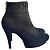 Stivaletti Chanel in pelle nera Nero