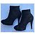 Stivaletti Chanel in pelle nera Nero - vista 6