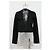 Gucci-Cardigan aus schwarzem beschichtetem Kaschmir - Ansicht 6