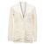 Blazer a un bottone Michael Kors in lino bianco Crudo