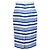 Falda midi a rayas Dolce & Gabbana en lino azul - vista 3