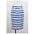 Falda midi a rayas Dolce & Gabbana en lino azul - vista 7