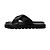 Sandali Elodie Slide in pelle nera di Stuart Weitzman - vista 10