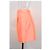 Falda Mini Balenciaga en Acetato Naranja Coral - vista 6