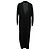 Salvatore Ferragamo Ferragamo V-Ausschnitt langer Cardigan aus schwarzer Schurwolle - Ansicht 3
