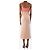 Autre Marque Rosa midi-tonal Kleid - Größe UK 4 Pink - Ansicht 2