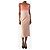 Autre Marque Rosa midi-tonal Kleid - Größe UK 4 Pink - Ansicht 3