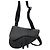 Nuova Mini Saddle Bag Dior in pelle di vitello grana nera Nero