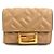 Fendi Dreifach-Brieftasche aus beigem Leder